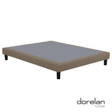 Feuerfestes Boxspringbett My Bed 16 cm aus Öko-Leder Safety - Dorelan